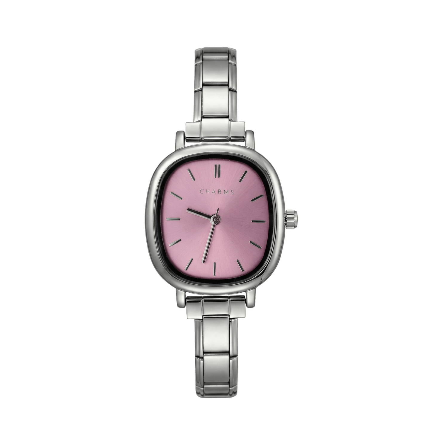 Capri Watch Silver – Pink Dial Edition