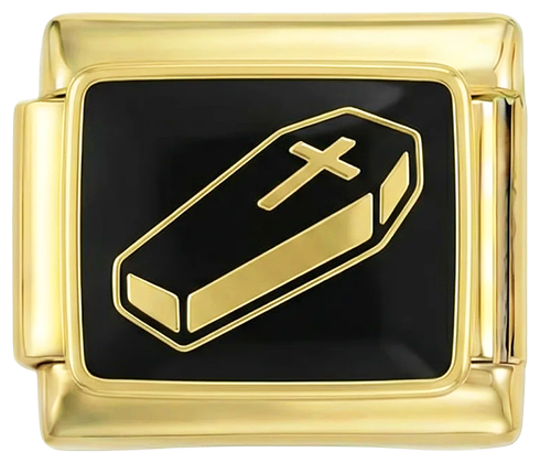 black cuffin, on gold - black-cuffin-on-gold.png