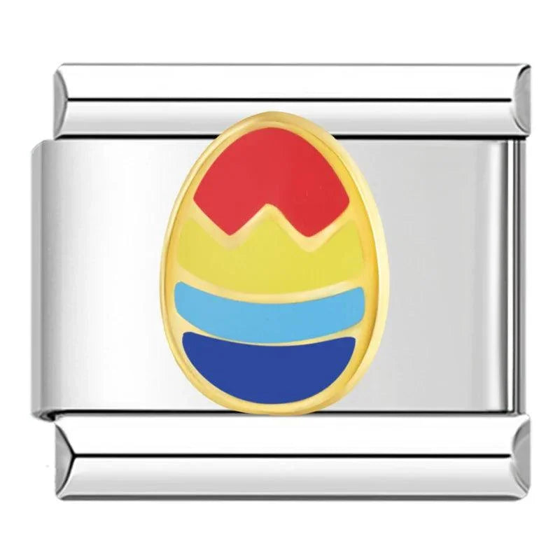 Easter Egg in Gold and Multicolor - Charms Official