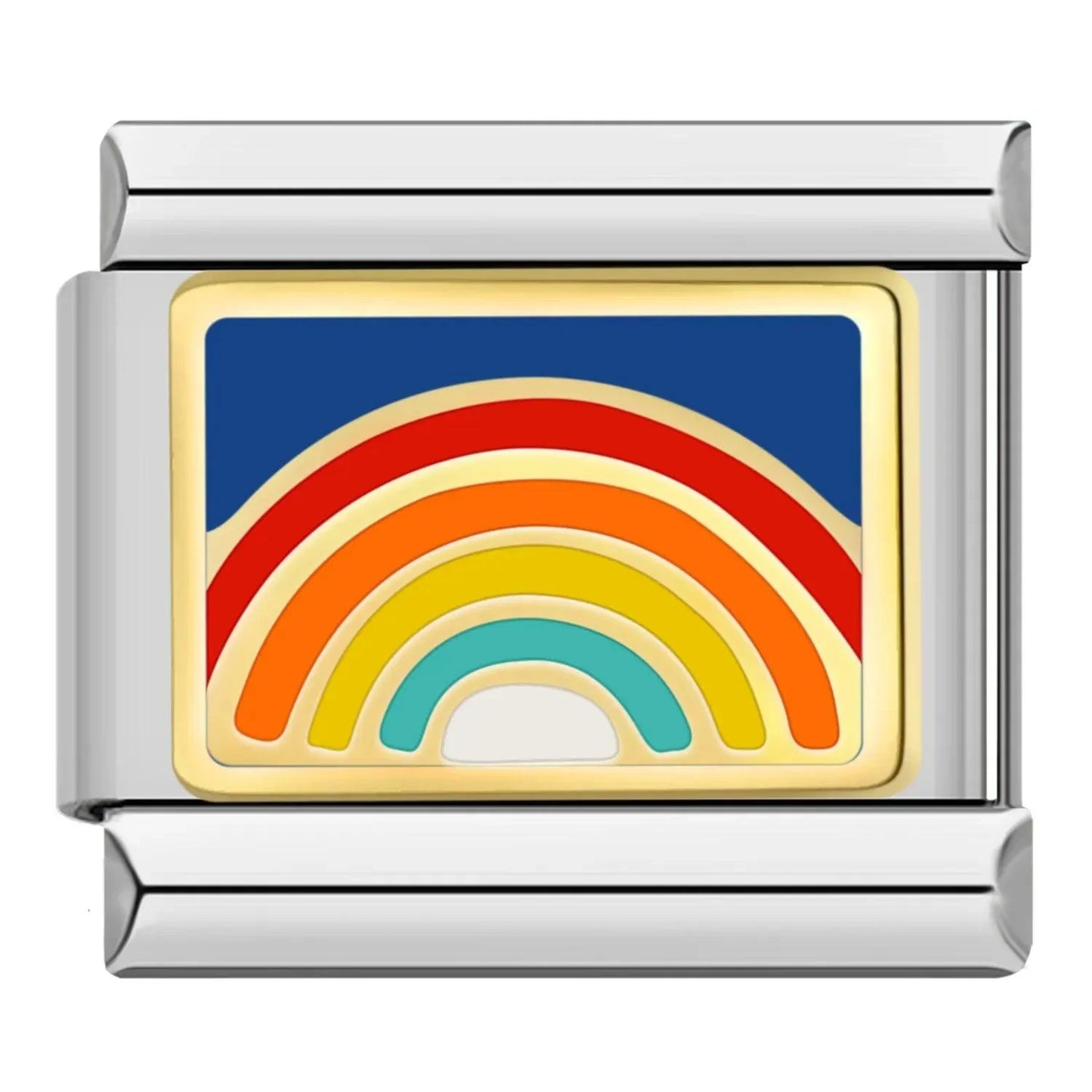 Rainbow in the Night, on Silver - Charms Official