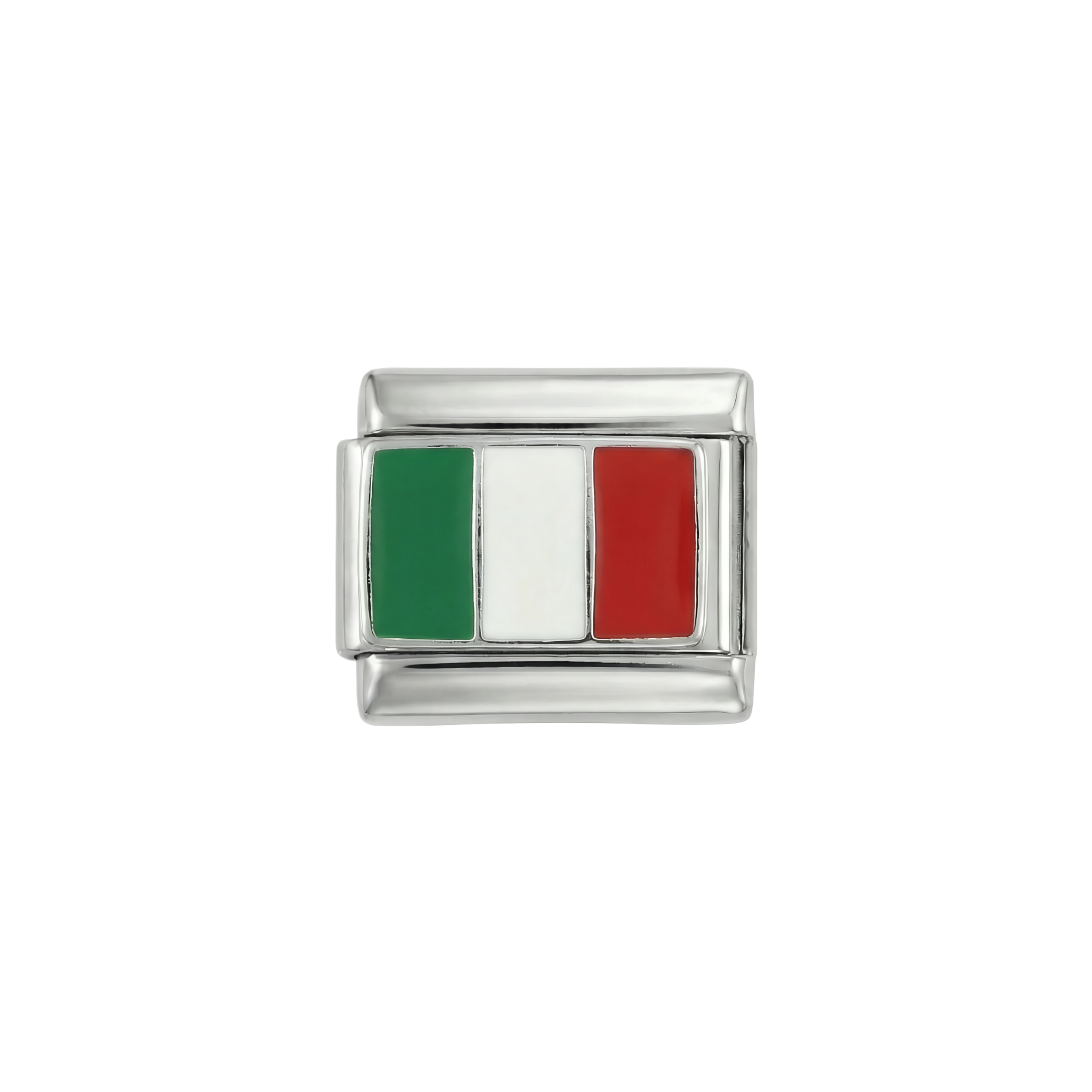 Drapeau de l'Italie, sur argent