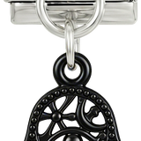 À AJOUTER - Main de Fatma noire, sur argent