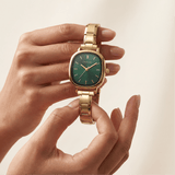 Montre Capri en or – Édition cadran émeraude