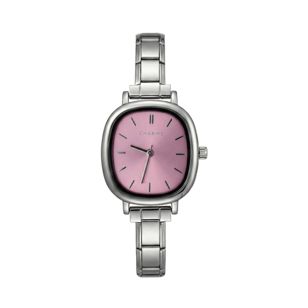 Capri Watch Silver – Pink Dial Edition