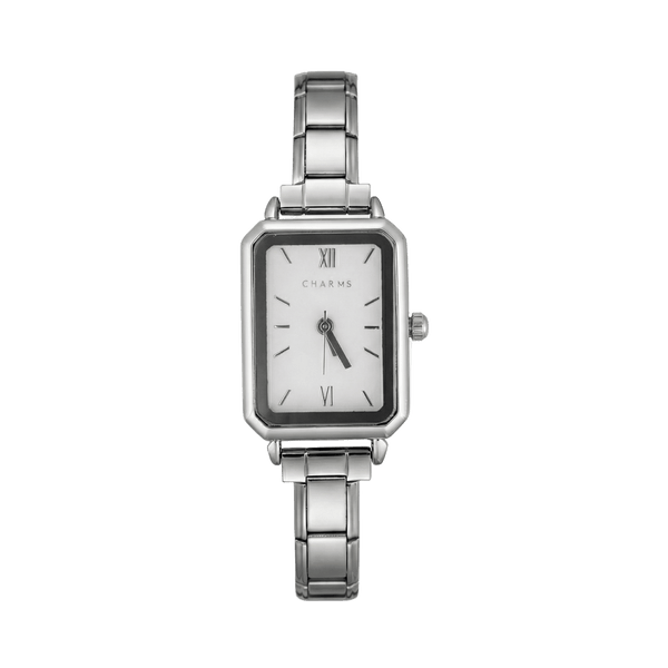 Como Watch Silver – White Dial Edition