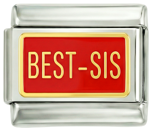 Red Plate, Best-Sis, on Silver - Red-Plate-Best-Sis-on-Silver.png