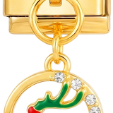 Red Snow Reindeer with Stones