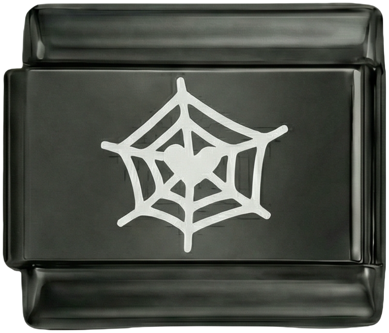 Spiderweb White on Black Charm - Spiderweb-White-on-Black-Charm.png