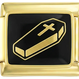 black cuffin, on gold - black-cuffin-on-gold.png