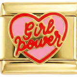 Girl Power mit Herz in Gold