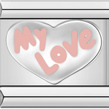 Cœur en argent, mon amour en rose