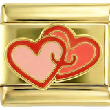 Hugging Pink Hearts on Gold - hugging-pink-hearts-on-gold.png