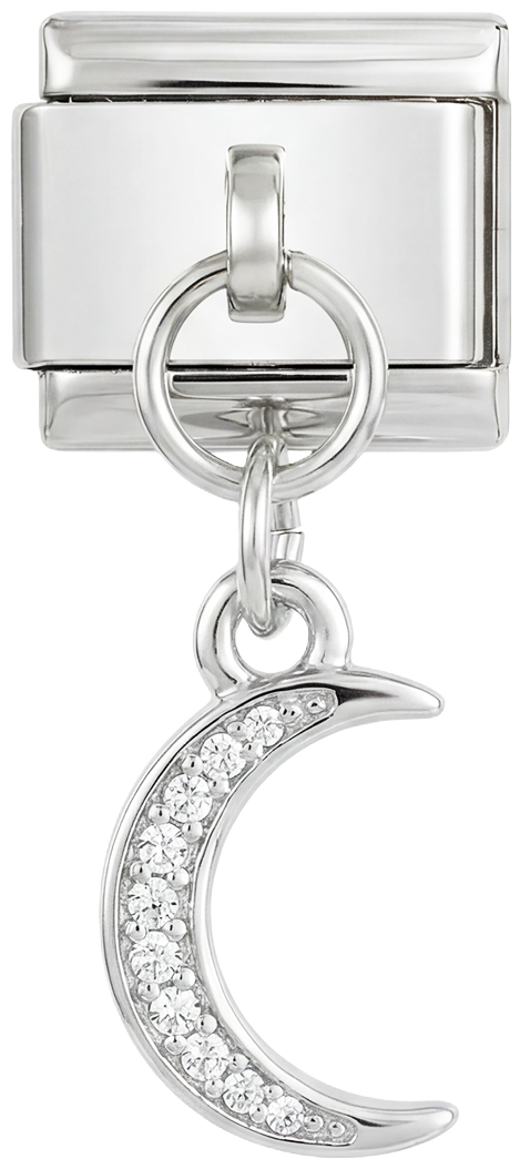 Moon with White Stones, on Silver - moon-with-white-stones-on-silver.png