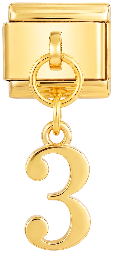 Number 3, Hanging, on Gold - number-3-hanging-on-gold.png
