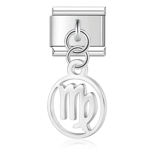 Virgo Sign, on Silver - Charms Official