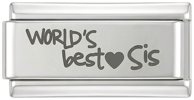 À ajouter - World's Best Sis, en argent