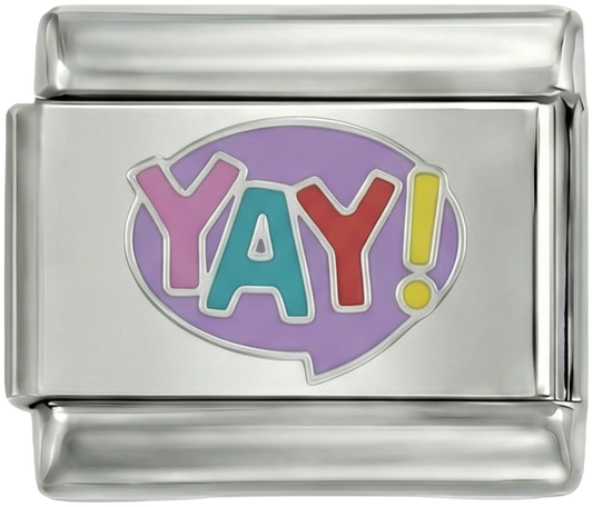 YAY! - yay-multicolor-on-white-plate-on-silver.png